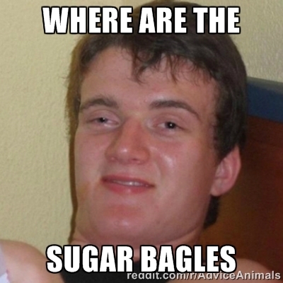 So my brother forgot the word donut today