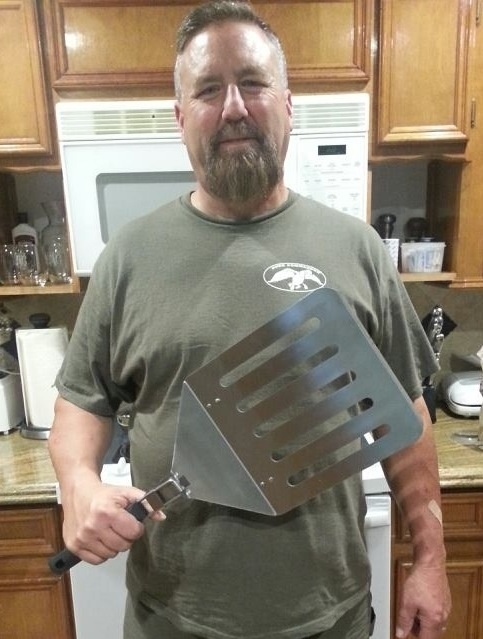 So my dad got a new spatula