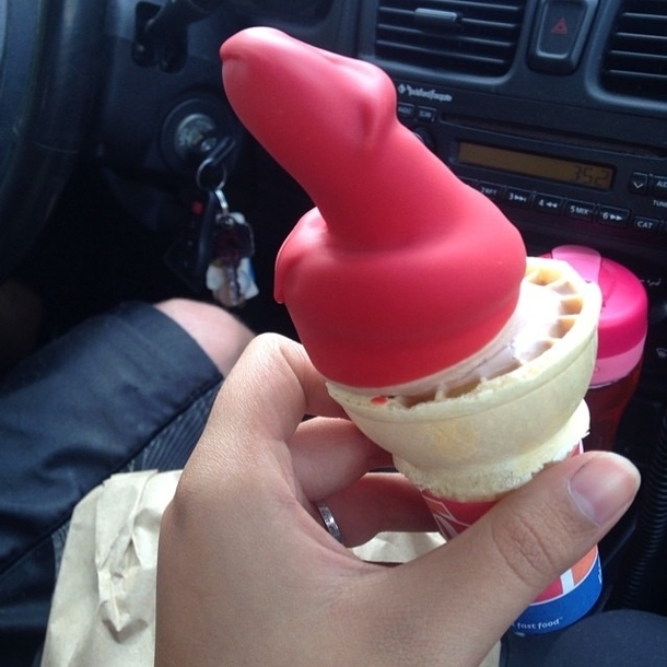 So my friend got an interesting ice cream from Dairy Queen the other day