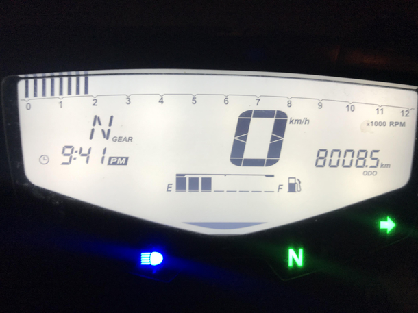 So my motorcycle finally hit puberty So proud _