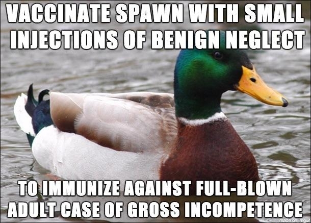 So my neighbor asked why I let small spawn walk to school on their own