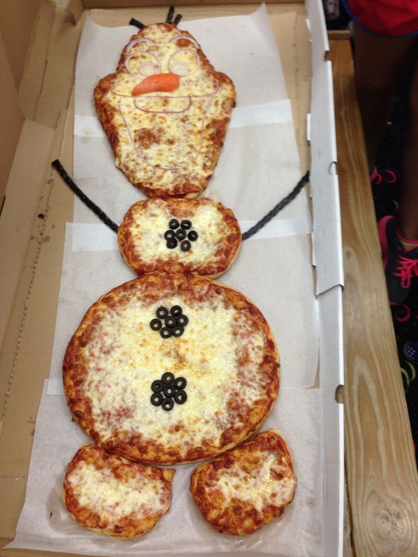 So my parents bought a frozen cheese pizza today