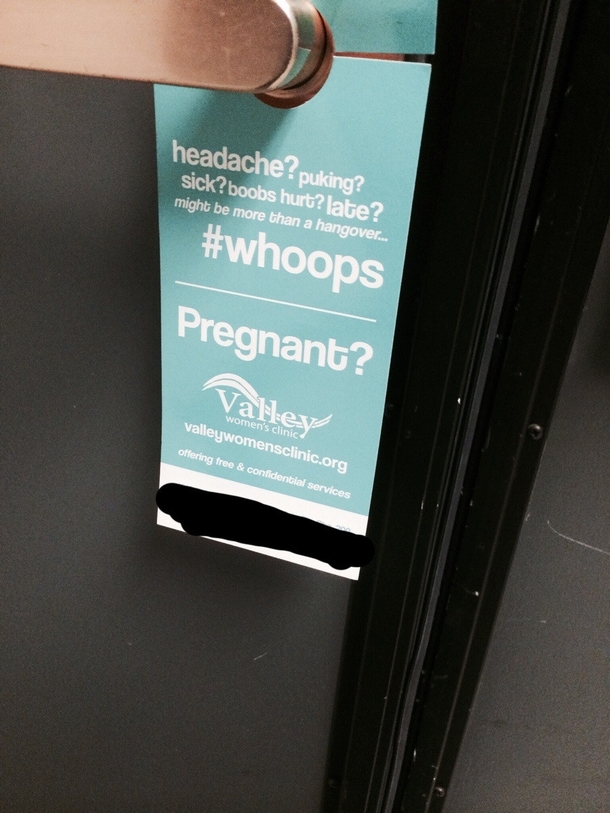 So my university decided to post these all over the campus This one was found on the band room door