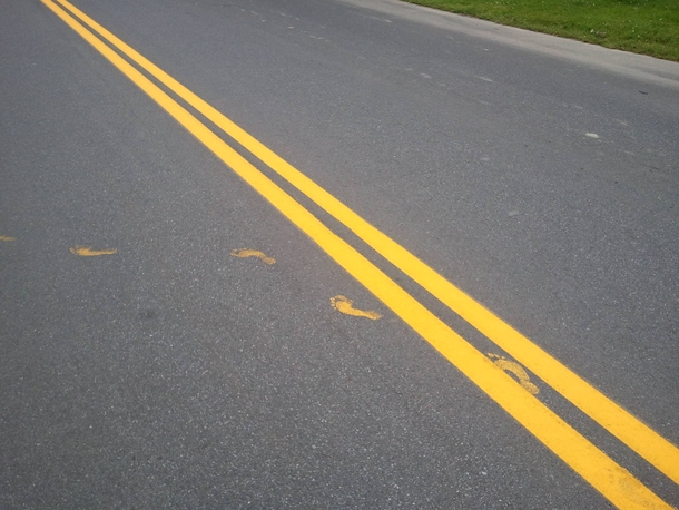 So my wife called me today all excited that they were painting the lines on the road outside i understood why as soon as i got home