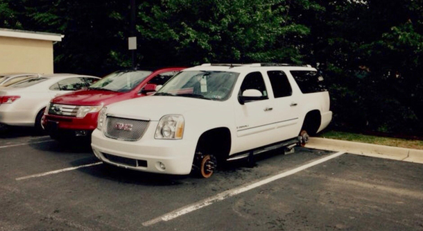 So my wife told me we could save the big bucks by parking the car at a nearby hotel instead of paying for expensive airport parking