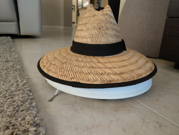 So our robot vac is going on holidays