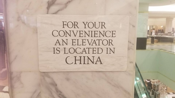 So stairs then