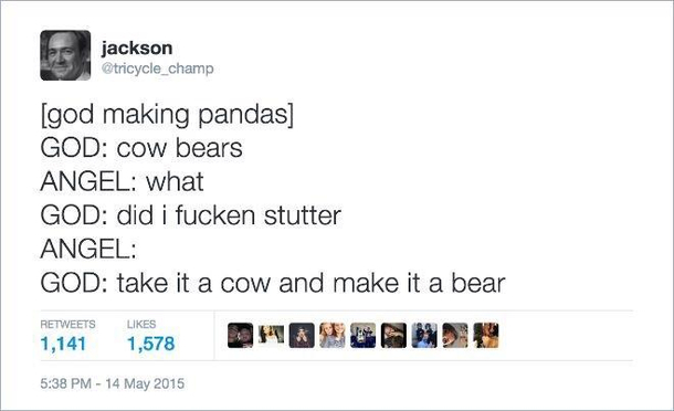 So thats how pandas were made