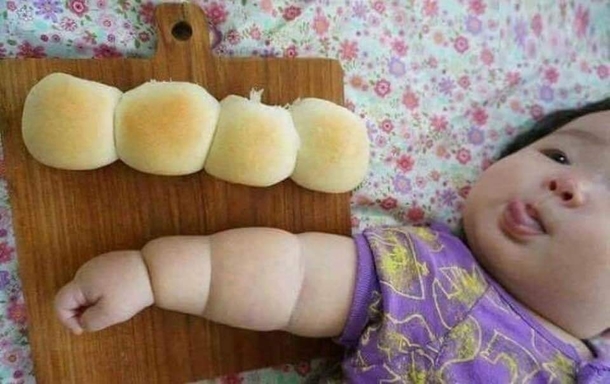 So thats why I cant resist biting my sons arm