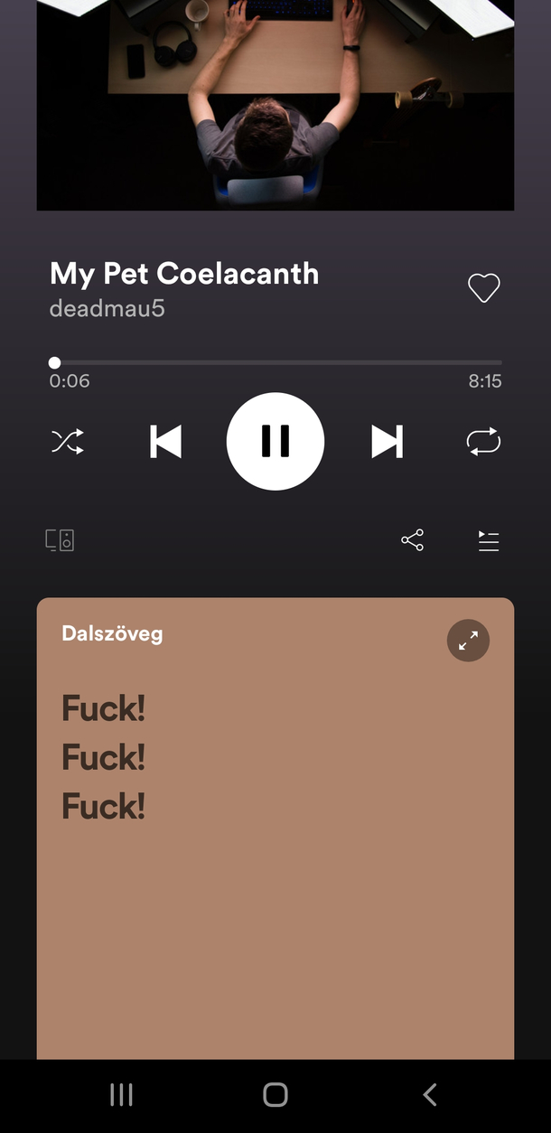 So the new Lyrics feature is out on Spotify