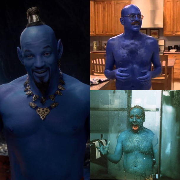 So they finally revealed the look of Will Smiths genie