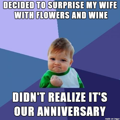 So this actually happened to me last night
