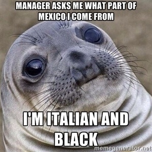 So this happened on the second day of my job