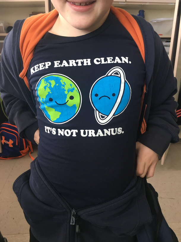 So this is the shirt one of my th grade students wore to school today