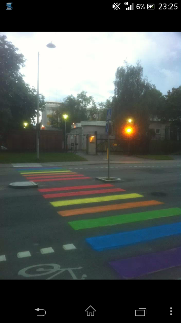 So this is what they did outside the russian embasy in Sweden