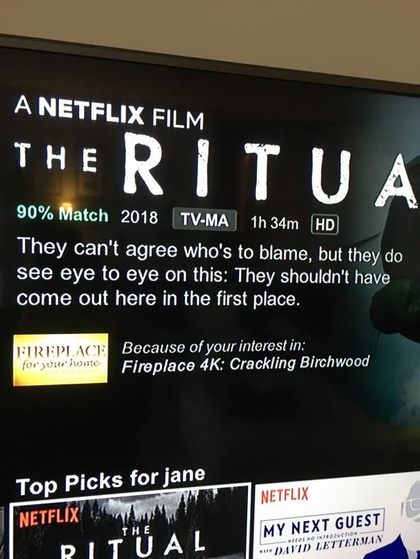 So this Netflix recommendation has us baffled