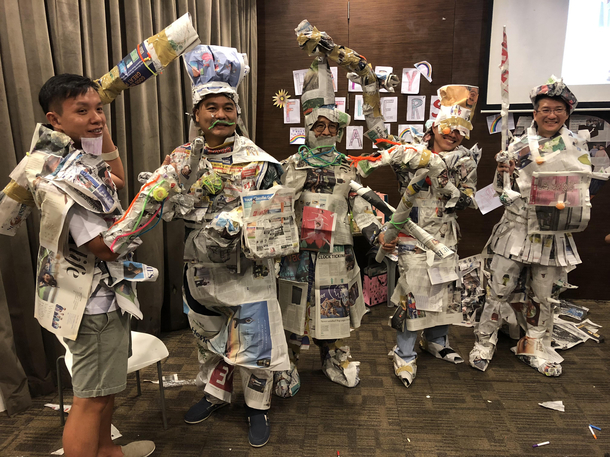 So we celebrated fathers day with a few familys and gave the kids min to dress the fathers up in battle armour