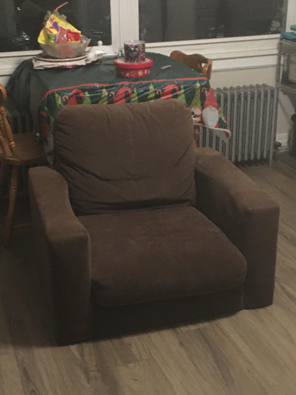 So what furniture did your Christmas tree displace