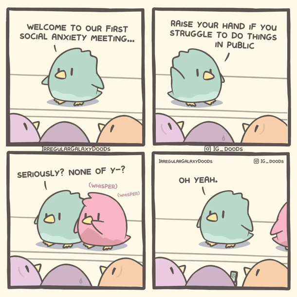 social anxiety meeting  