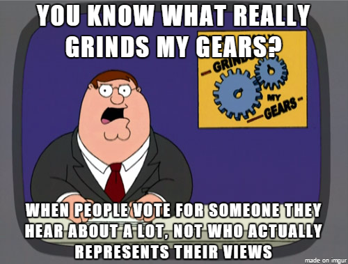 Social Media has ruined politics Gives stupid people the chance to hear about people they would normally never vote for