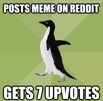 Socially average penguin