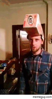 Soft drink box hat swap
