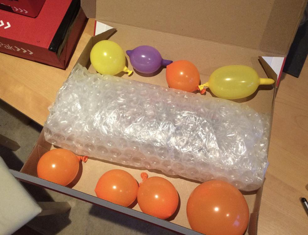 Sold my old Graphics card on eBay and ran out of bubble wrap hope they like to party