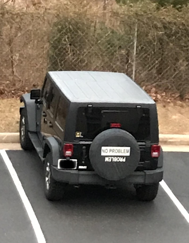 Some clever Jeep rollover humor