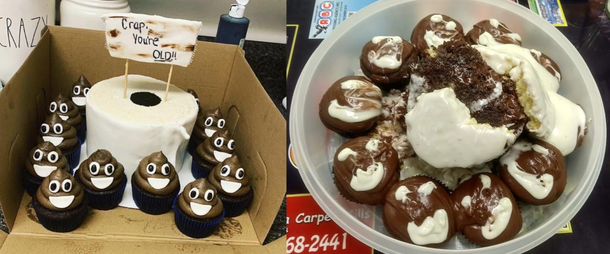 Some friends made aninteresting interpretation of a cake for my birthday