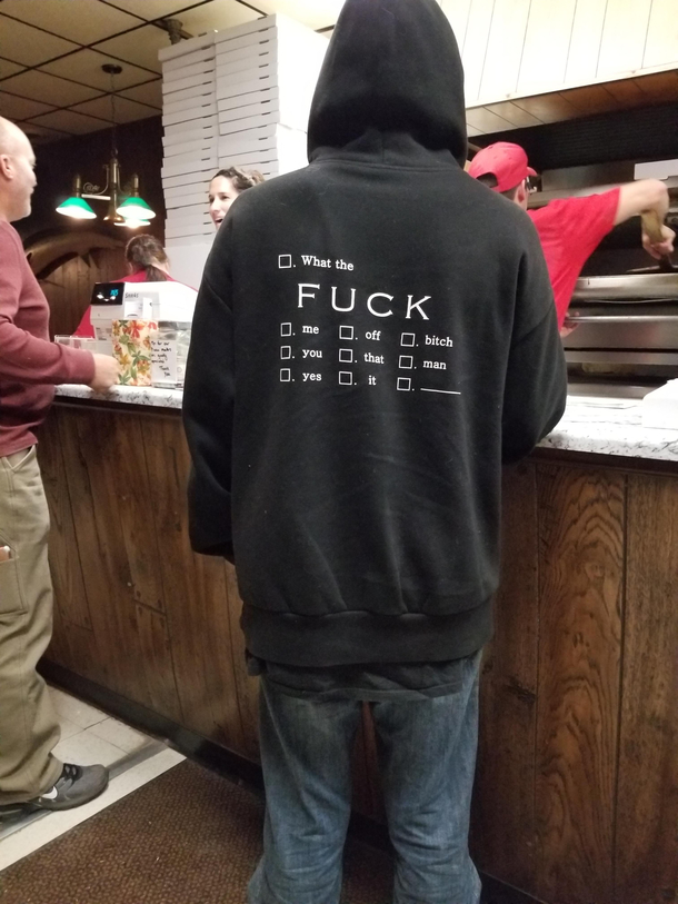 Some guy at the pizza place