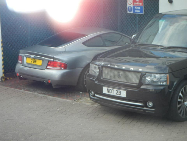 Some licence plates I took a photo of a few years ago travelling through England