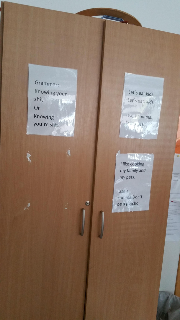 Some lovely advice from my school