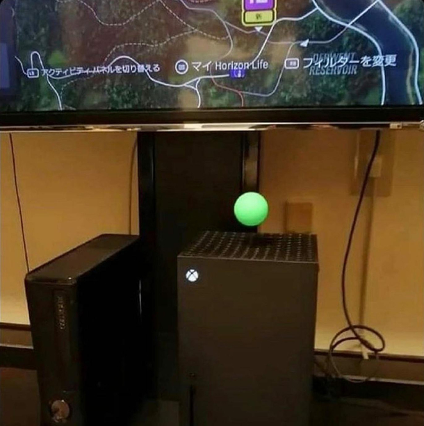 Some people have noticed that ping-pong balls float on the Xbox Series X its glorious