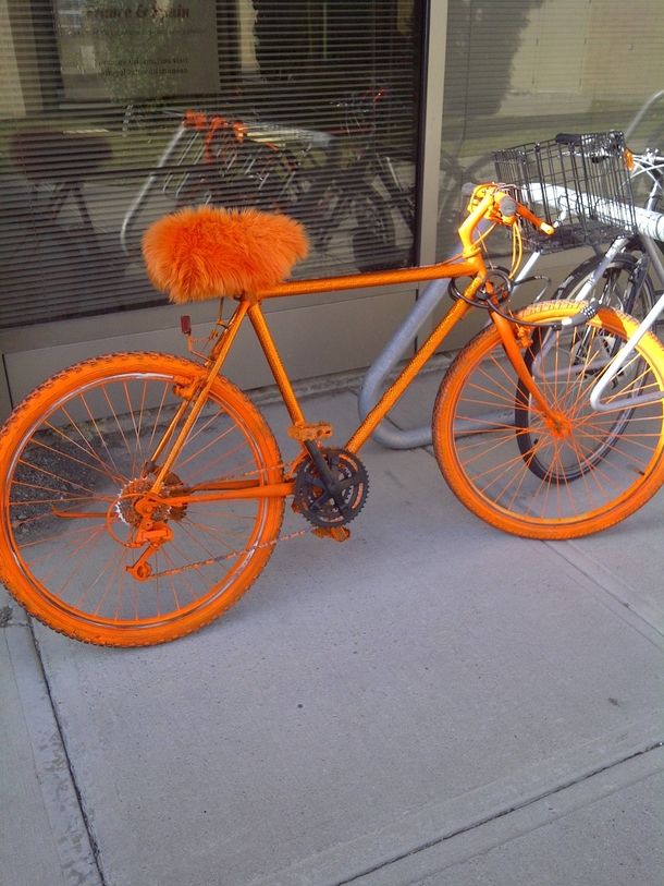 Somebody actully rides this around campus