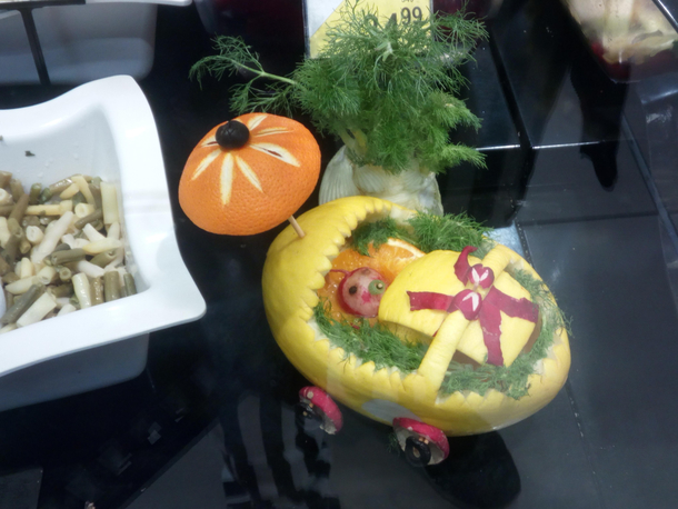 Somebody at our local store made this decoration for the deli section