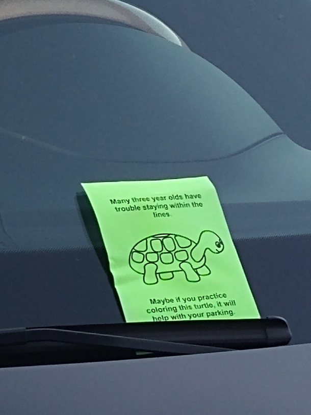 Somebody put these on cars at my apartment complex