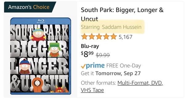 Someone at Amazon has jokes