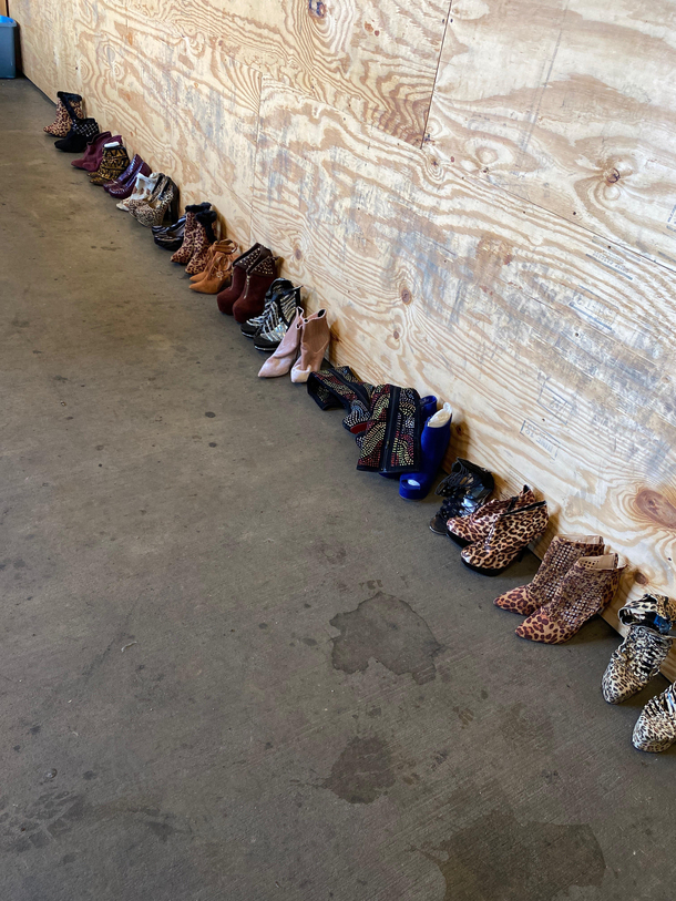 Someone at my work was cheated on He brought all of her shoes to work