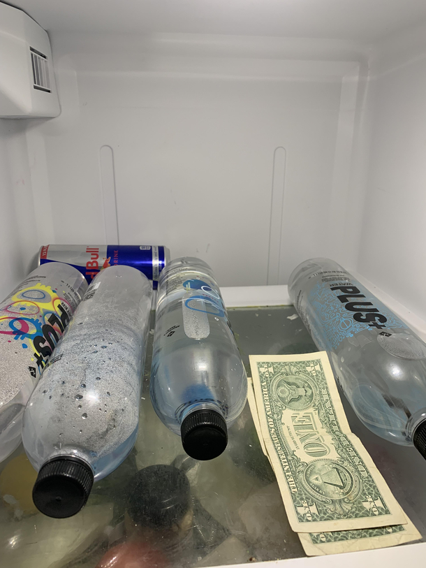 Someone bought a water at our open house today