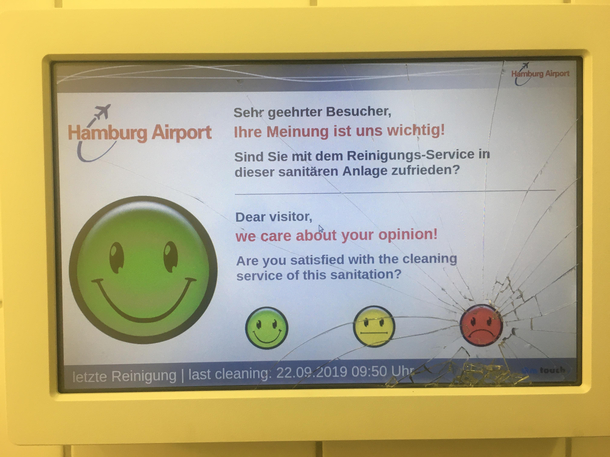 Someone defined quite clear his opinion in this digital satisfaction survey