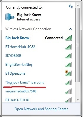 Someone doesnt like my WiFi name