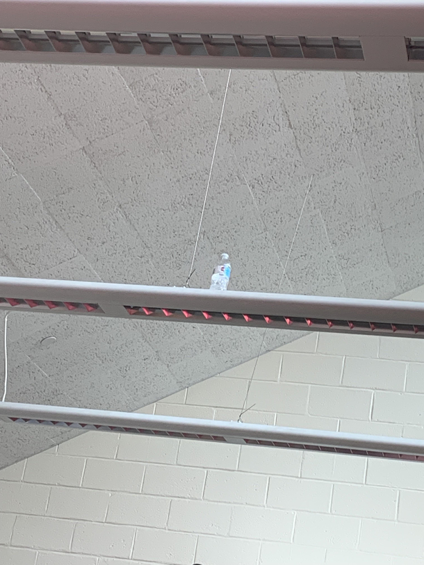 Someone flipped a water on the light in health class