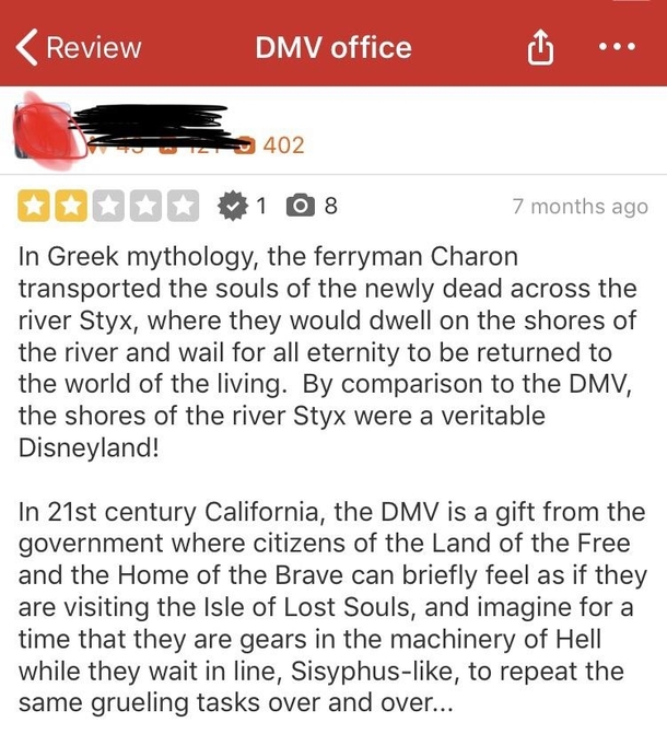 Someone had a great day at the DMV