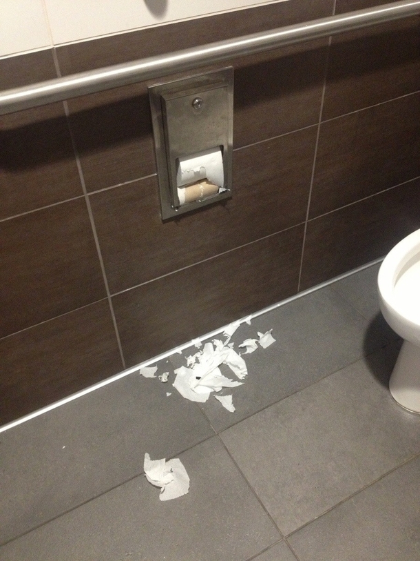 Someone had one hell of a struggle