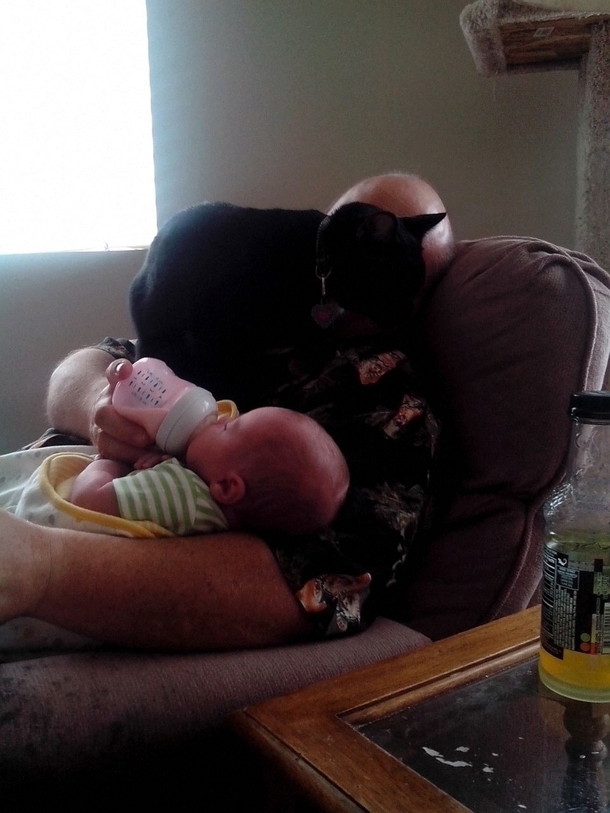 Someone is jealous of the attention my baby brother was getting