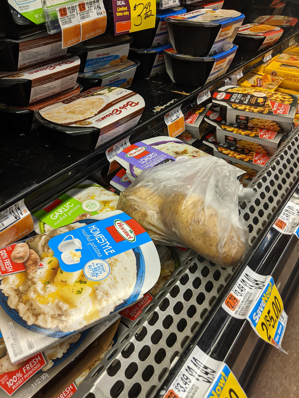 Someone lost motivation to cook from scratch