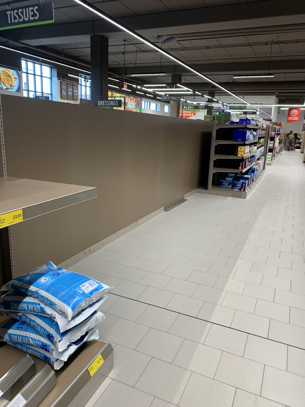Someone panic bought the shelf too