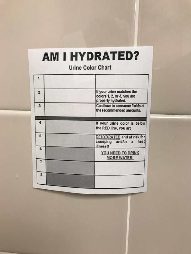Someone posted this on the urinal and its in black and white