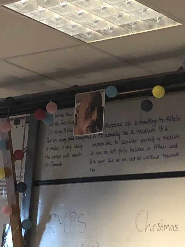 someone put a rock picture in our rmps class