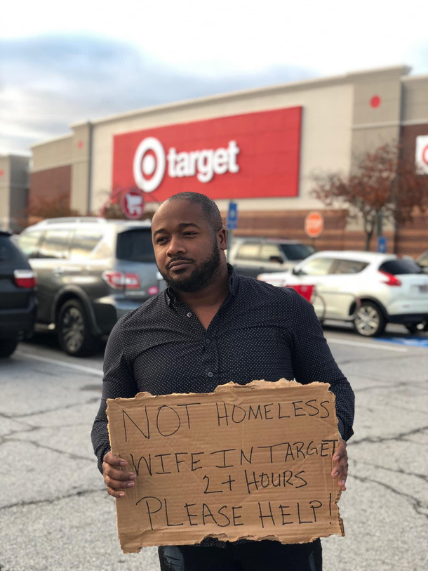 Someone save this man
